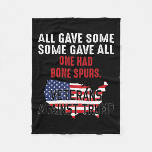 Trump Veterans Against Trump Fleece Blanket