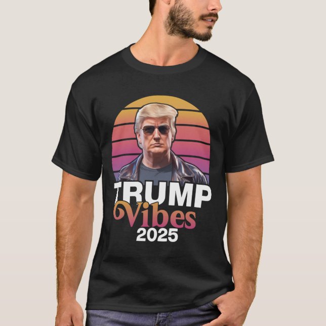 Trump Vibes 2025 Chiffon Top  (Front)