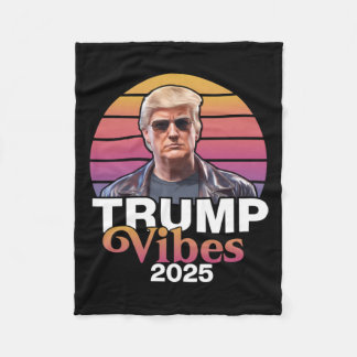 Trump Vibes 2025 Chiffon Top  Fleece Blanket