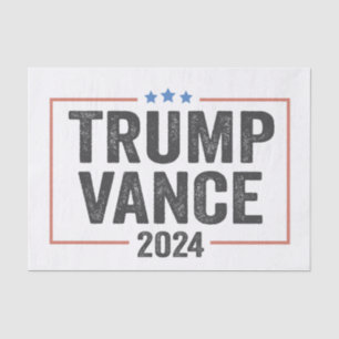 Trump Vice President Vance 2024 President Election Tissue Paper