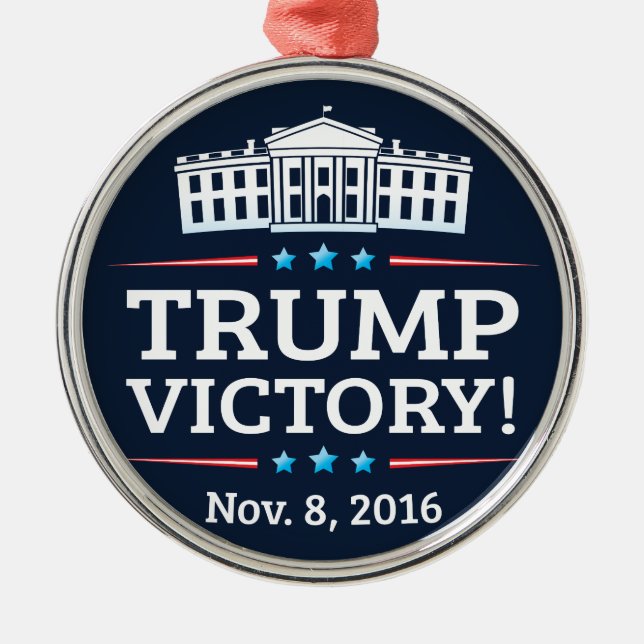 Trump Victory Metal Tree Decoration (Front)