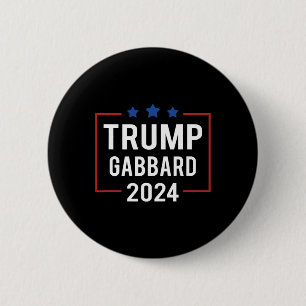 Trump Vp Gabbard 2024 Election 6 Cm Round Badge