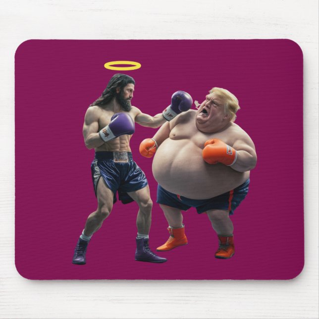 Trump vs. Jesus Mousepad (Front)