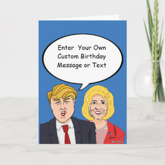 Trump vs Trump Birthday Card - Customise Your Mess