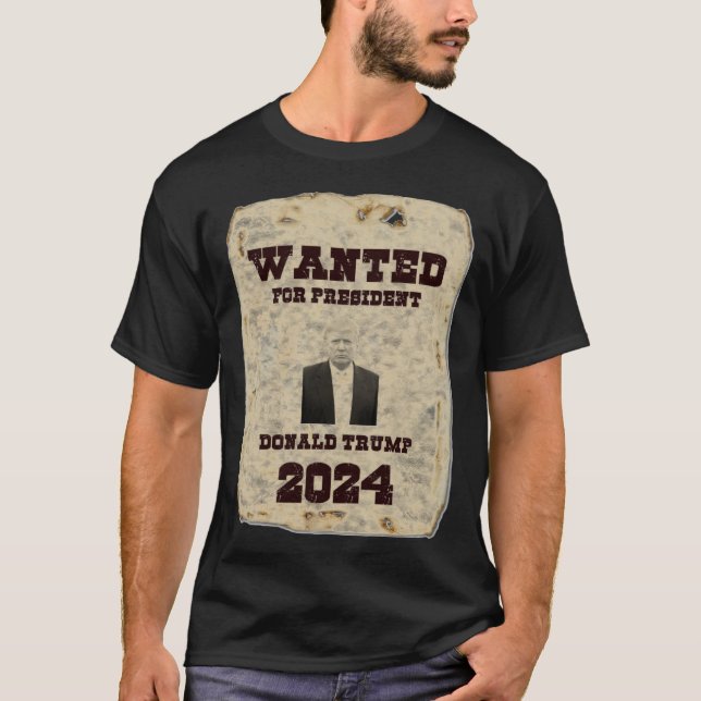 Trump Wanted Poster T-Shirt (Front)