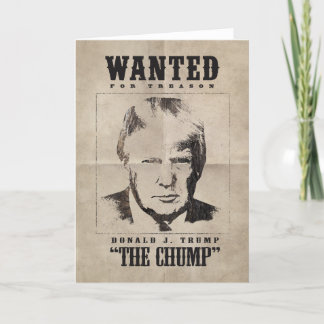 Trump Wanted Poster - Trump the Chump Thank You Card