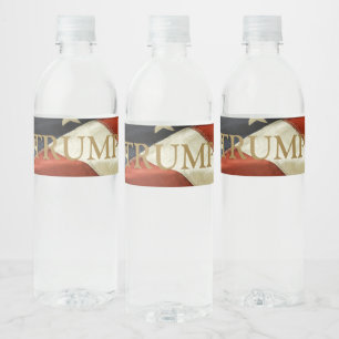 TRUMP WATER BOTTLE LABEL