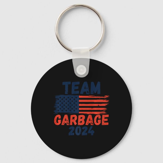 Trump We Did It Team Garbage Trump Won Again Elect Key Ring (Front)