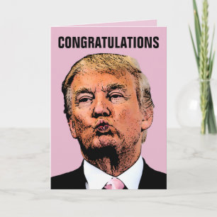 TRUMP WEDDING CONGRATUALTIONS CARD