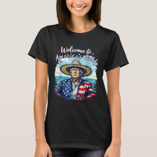 Trump Welcome To Americas Gulf Funny Gulf America T-Shirt