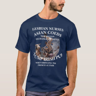 TRUMP WHITE HOUSE ASIAN COEDS NORWEGIAN EXCHANGE T-Shirt