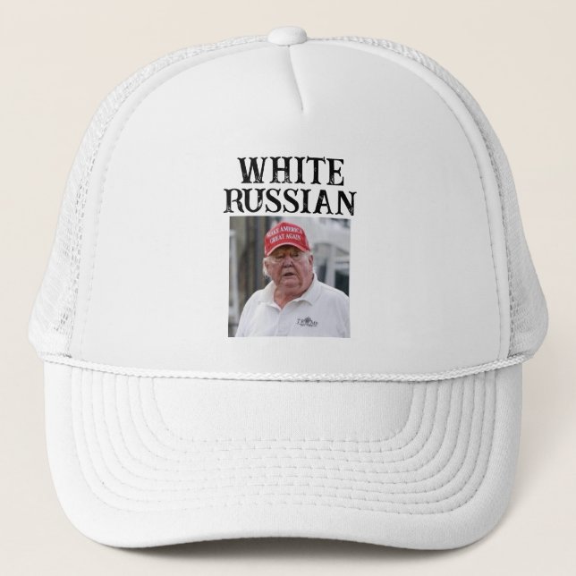 Trump/White Russian Trucker Hat (Front)