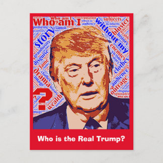 Trump Who Am I Really Postcard