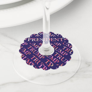 TRUMP WINE GLASS TAG