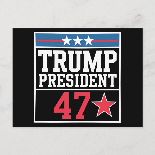 Trump Wins 2024 Election Trump Won 2024 Postcard (Front)