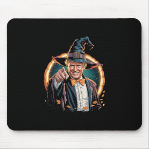 Trump Witch Parody Pointing Halloween Costume  Mouse Pad