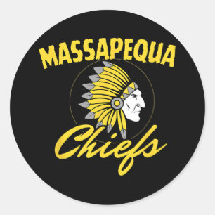 Trump With Mapequa Chiefs 2025  Classic Round Sticker