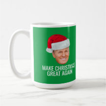 Trump with Santa Hat - Make Christmas Great Again