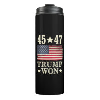 Trump Won 2024 45 47Th President Usa Flag