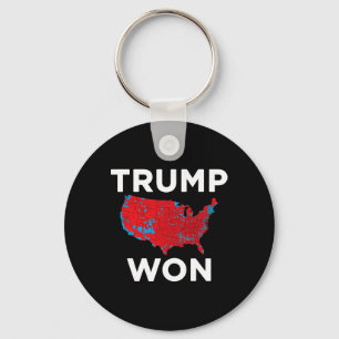 Trump Won 2024 Correct Election Result Map 2024 Me Key Ring