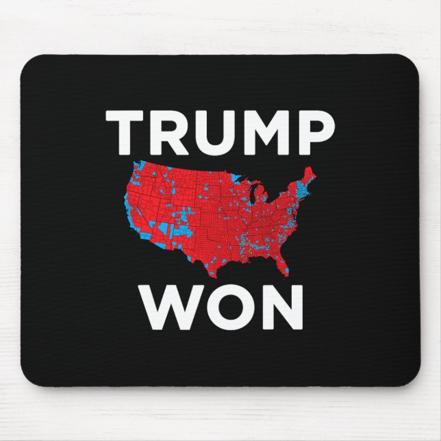 Trump Won 2024 Correct Election Result Map 2024 Me Mouse Pad (Front)