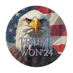 TRUMP WON 2024 CUTTING BOARD