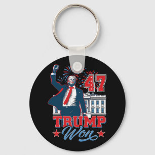 Trump Won 2024 Get Over It 47th Of White House Pre Key Ring