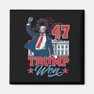 Trump Won 2024 Get Over It 47th Of White House Pre Magnet