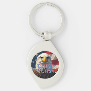 TRUMP WON 2024 KEY RING