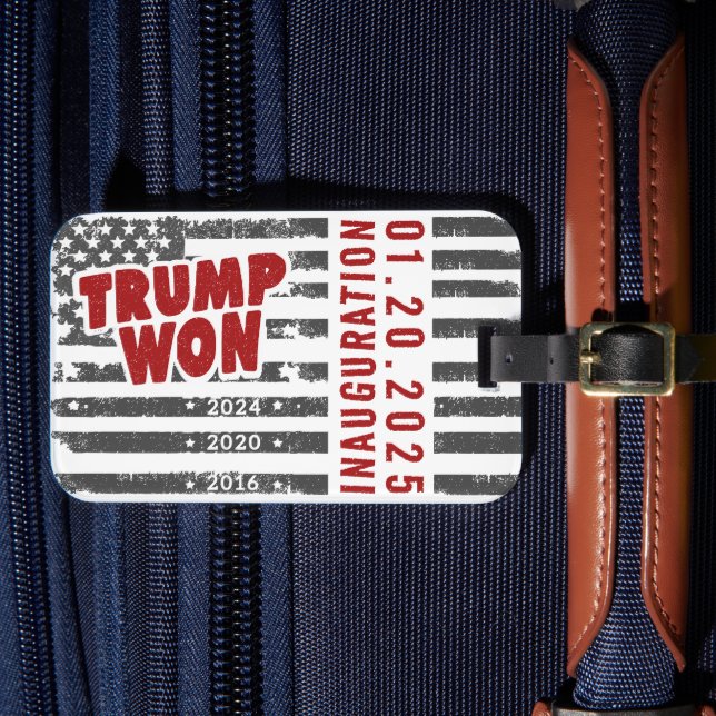 Trump Won 2024 Luggage Tag (Front Insitu 4)