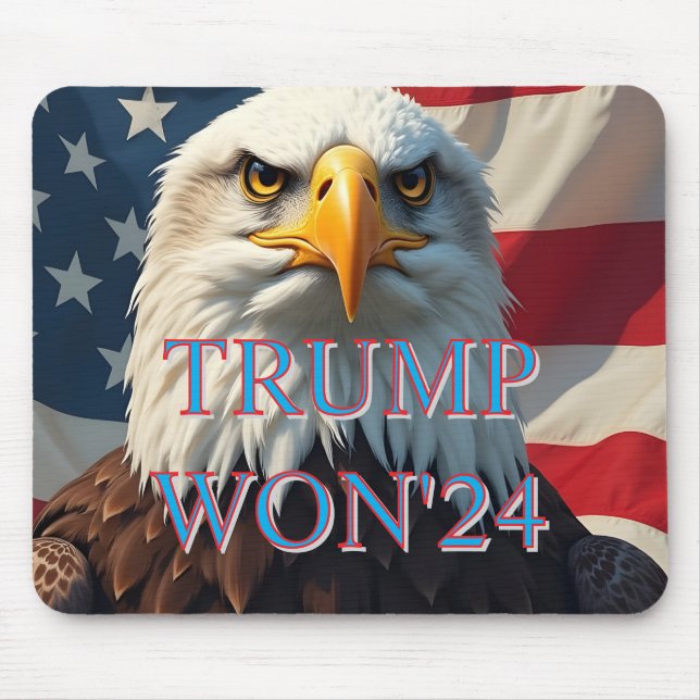 TRUMP WON 2024 MOUSE PAD (Front)