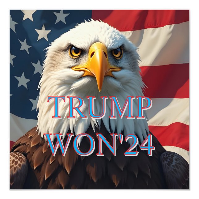 TRUMP WON 2024 PHOTO PRINT (Front)