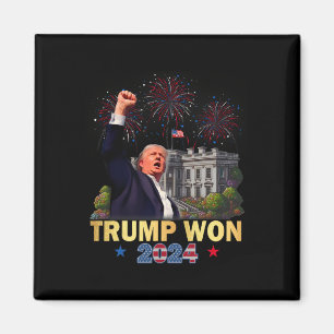 Trump Won 2024 President 47th Of White House Donal Magnet