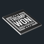 Trump won 47th US President Maga Election 2024 Notepad<br><div class="desc">Trump won 47th US President Won Election 2024</div>