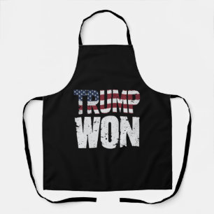 Trump Won 47th US President Won Election 2024 Apron
