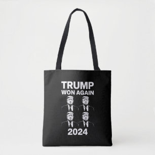 Trump Won Again 2024 Election Inauguration Day 47 Tote Bag
