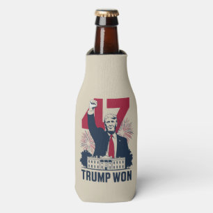 Trump Won Again 2024 Election President 47 th  Bottle Cooler
