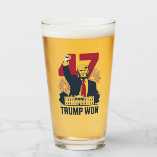 Trump Won Again 2024 Election President 47 th  Glass