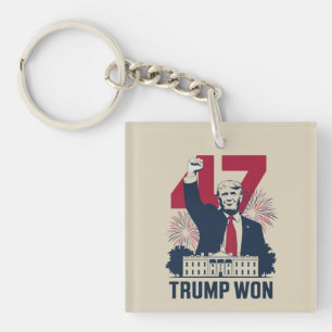 Trump Won Again 2024 Election President 47 th Key Ring