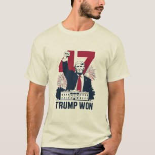 Trump Won Again 2024 Election President 47 th  T-Shirt