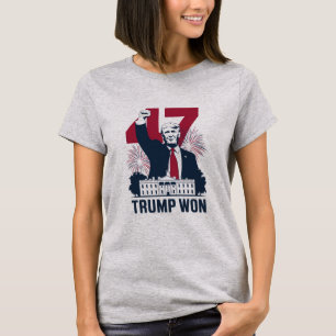 Trump Won Again 2024 Election President 47 th T-Shirt