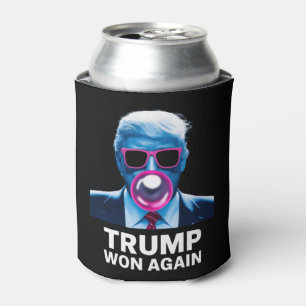 Trump Won Again 2024 Election Vote President 47th Can Cooler