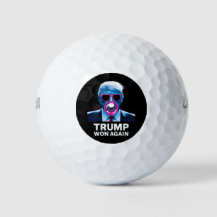 Trump Won Again 2024 Election Vote President 47th  Golf Balls