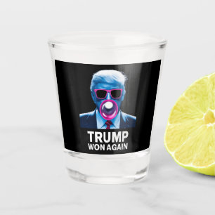 Trump Won Again 2024 Election Vote President 47th  Shot Glass