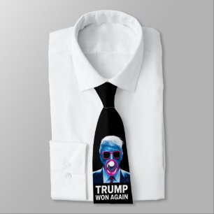 Trump Won Again 2024 Election Vote President 47th  Tie