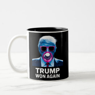 Trump Won Again 2024 Election Vote President 47th Two-Tone Coffee Mug