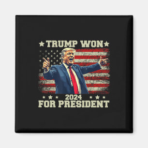 Trump Won Again 2025 Election President 47 Th Amer Magnet