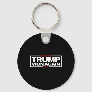 Trump Won Again 2025 President 47th Of White House Key Ring