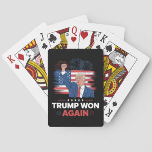 Trump Won Again President 47 USA Vintage Playing Cards