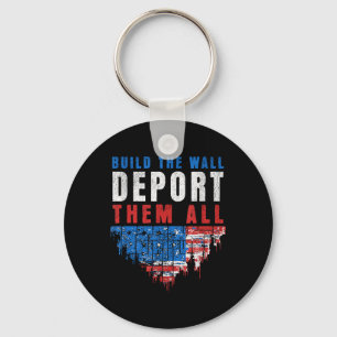 Trump Won Build The Wall Deport Them All 2024 Elec Key Ring